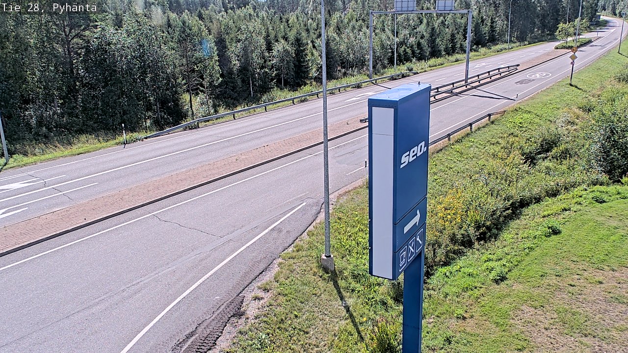 Kelikamerat Kuva Tie 28 Pyhäntä, Pyhäntä, Pohjois-Pohjanmaa