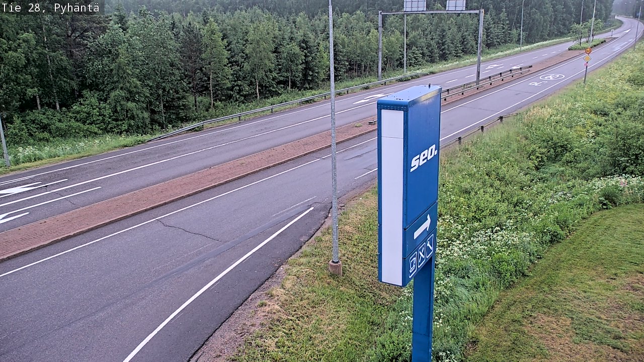 Kelikamerat Kuva Tie 28 Pyhäntä, Pyhäntä, Pohjois-Pohjanmaa