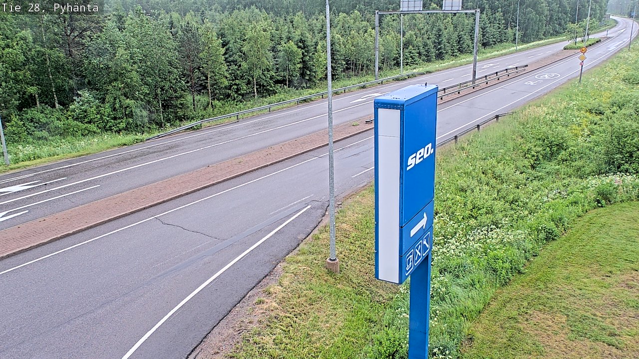 Kelikamerat Kuva Tie 28 Pyhäntä, Pyhäntä, Pohjois-Pohjanmaa