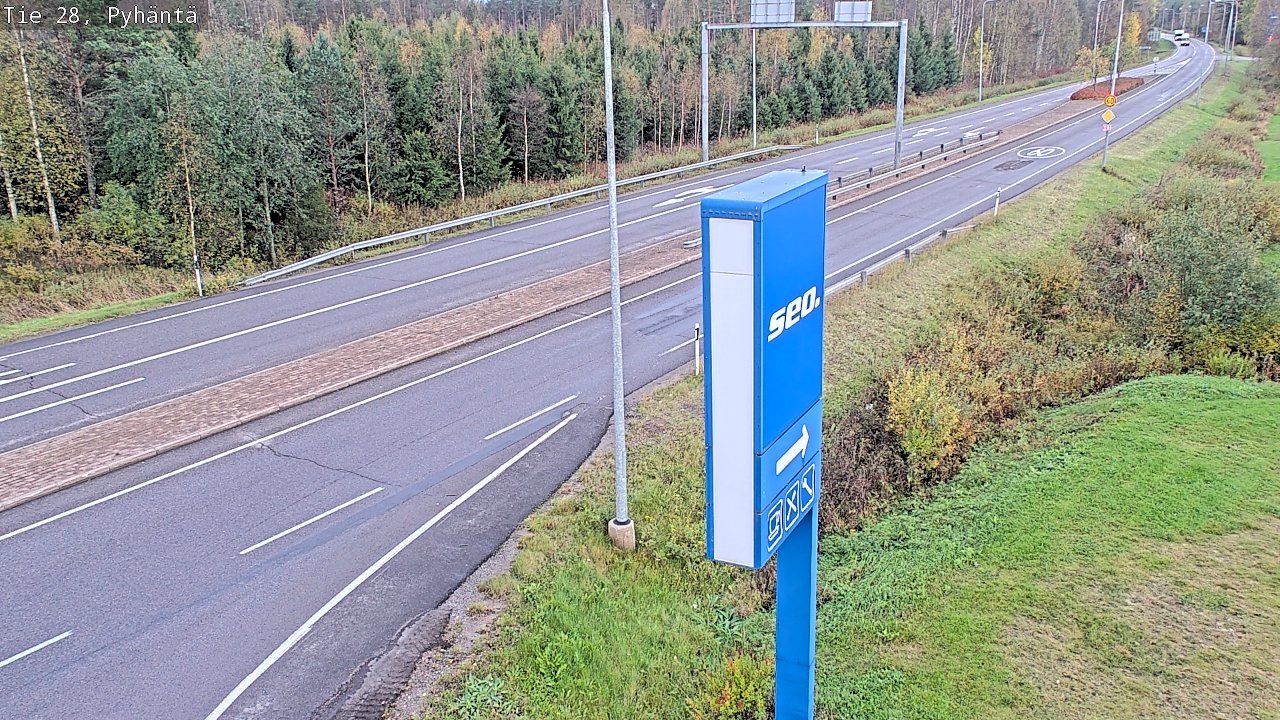 Kelikamerat Kuva Tie 28 Pyhäntä, Pyhäntä, Pohjois-Pohjanmaa