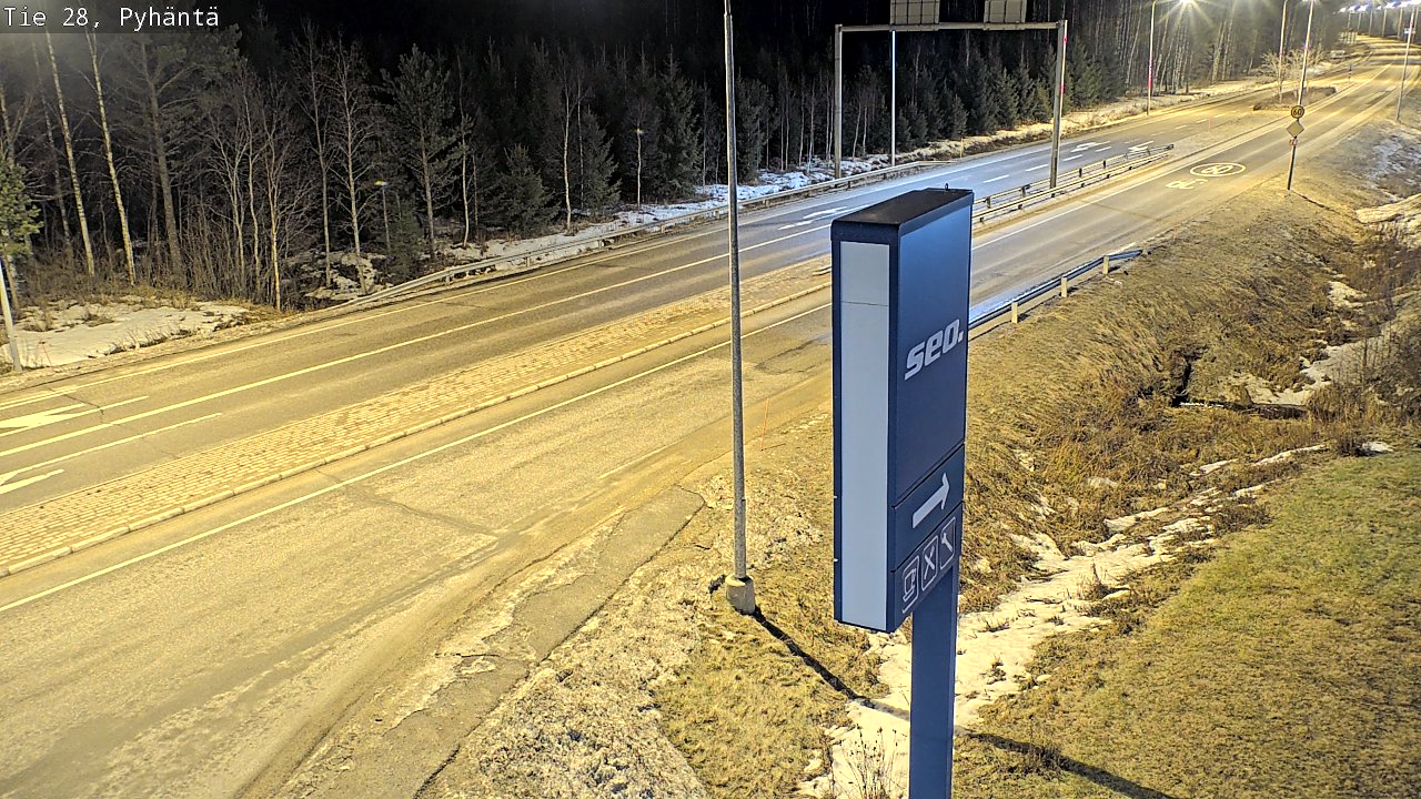 Kelikamerat Kuva Tie 28 Pyhäntä, Pyhäntä, Pohjois-Pohjanmaa