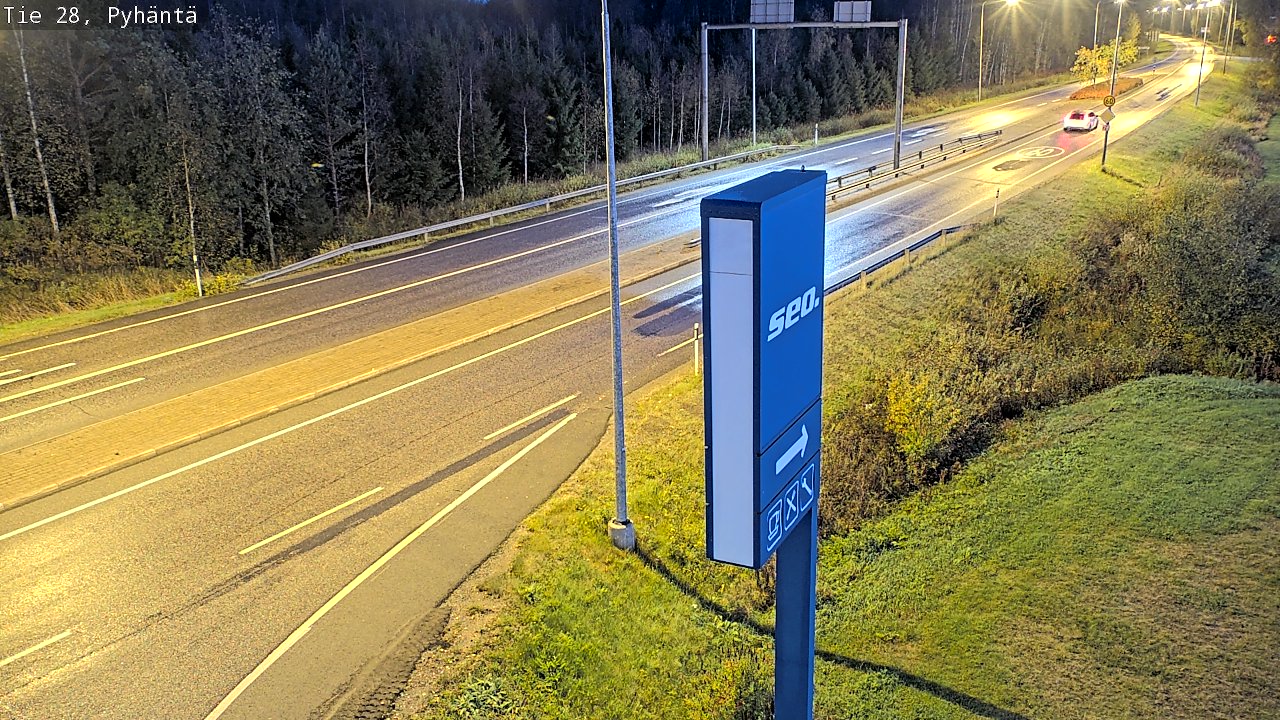 Kelikamerat Kuva Tie 28 Pyhäntä, Pyhäntä, Pohjois-Pohjanmaa
