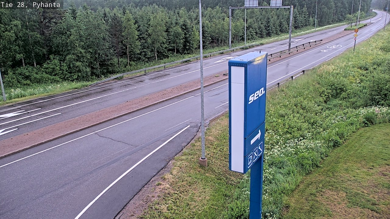 Kelikamerat Kuva Tie 28 Pyhäntä, Pyhäntä, Pohjois-Pohjanmaa
