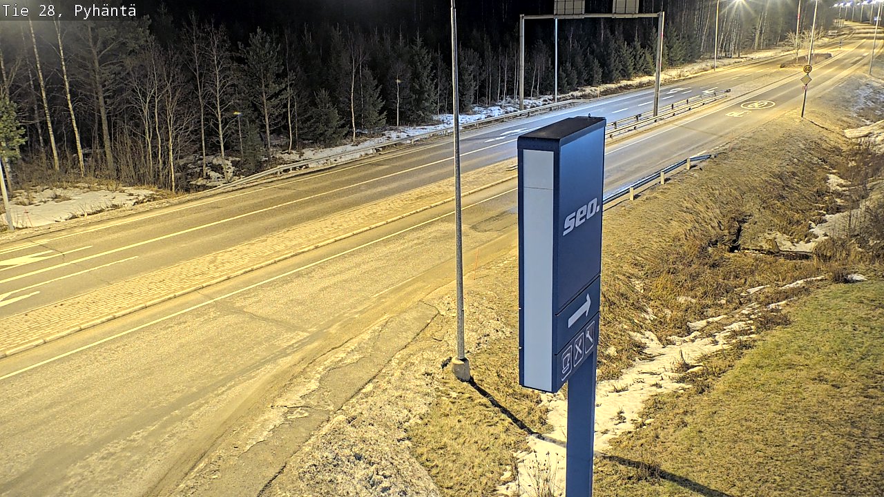 Kelikamerat Kuva Tie 28 Pyhäntä, Pyhäntä, Pohjois-Pohjanmaa