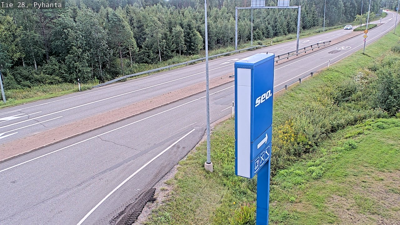 Kelikamerat Kuva Tie 28 Pyhäntä, Pyhäntä, Pohjois-Pohjanmaa