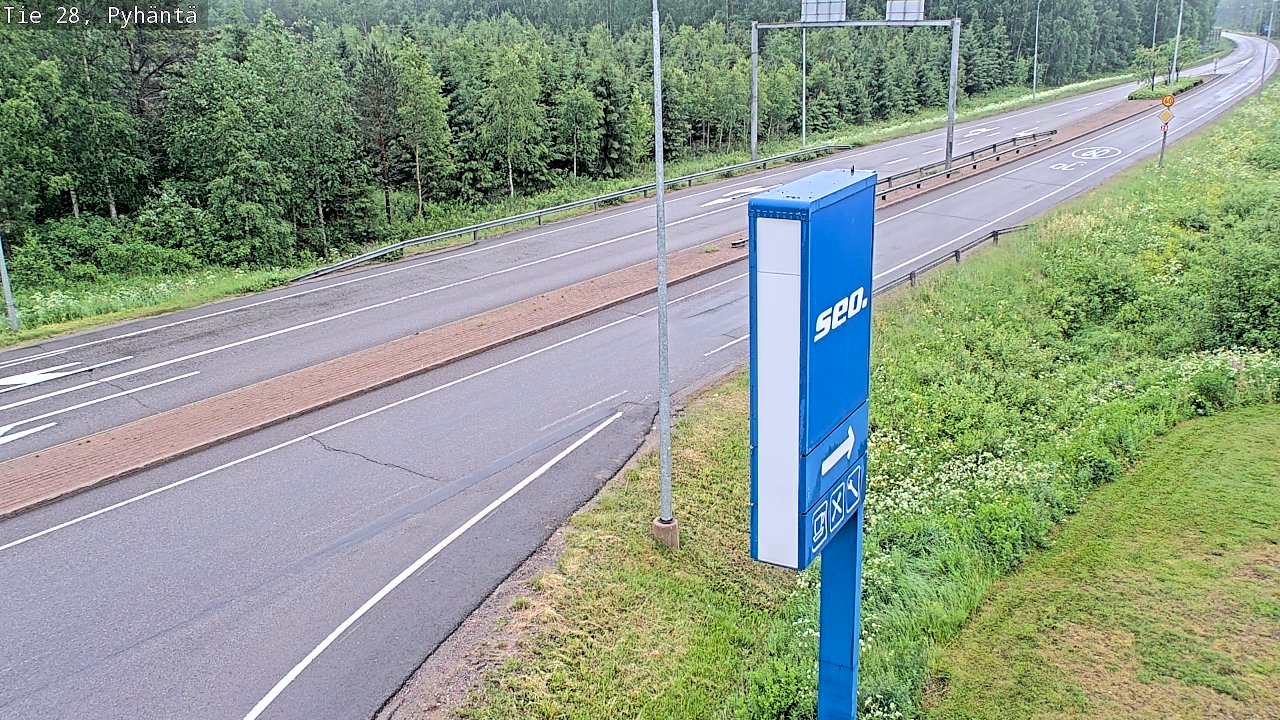 Kelikamerat Kuva Tie 28 Pyhäntä, Pyhäntä, Pohjois-Pohjanmaa
