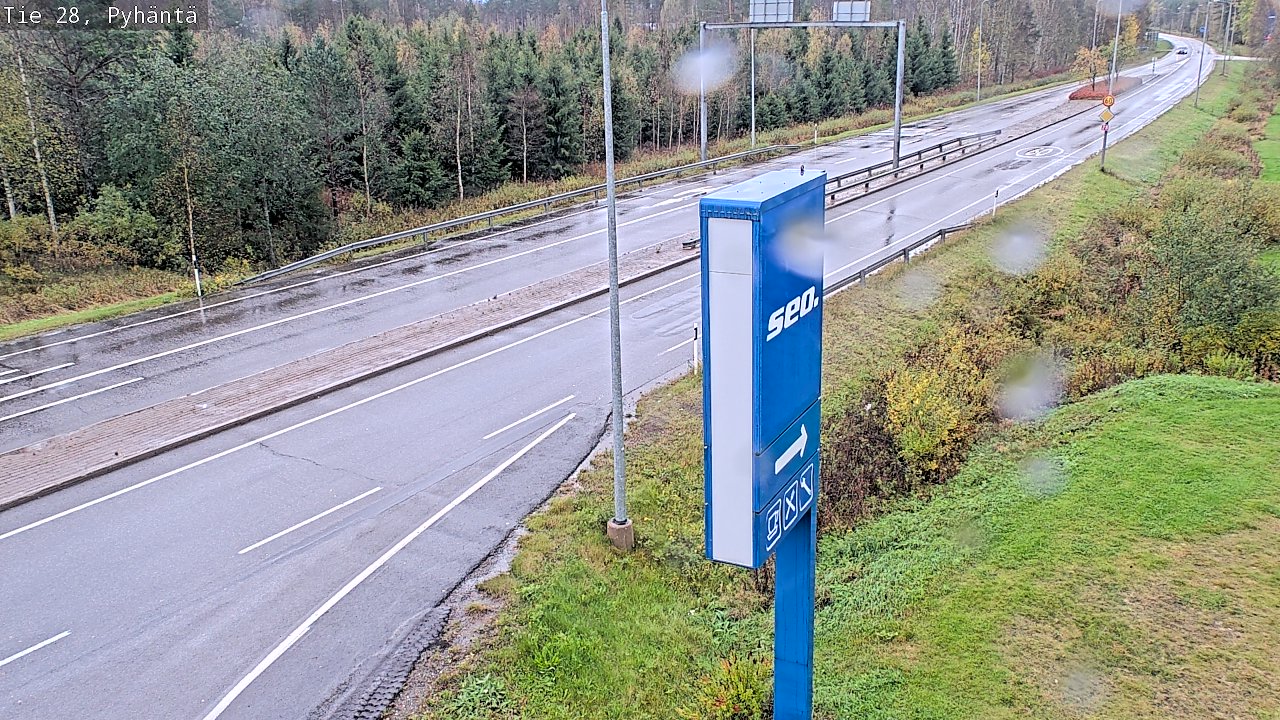 Weather Camera Image Väg 28 Pyhäntä, Pyhäntä, Pohjois-Pohjanmaa