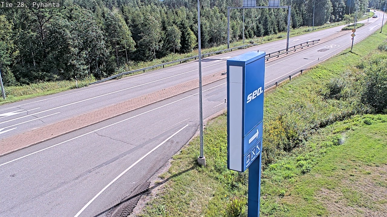 Kelikamerat Kuva Tie 28 Pyhäntä, Pyhäntä, Pohjois-Pohjanmaa