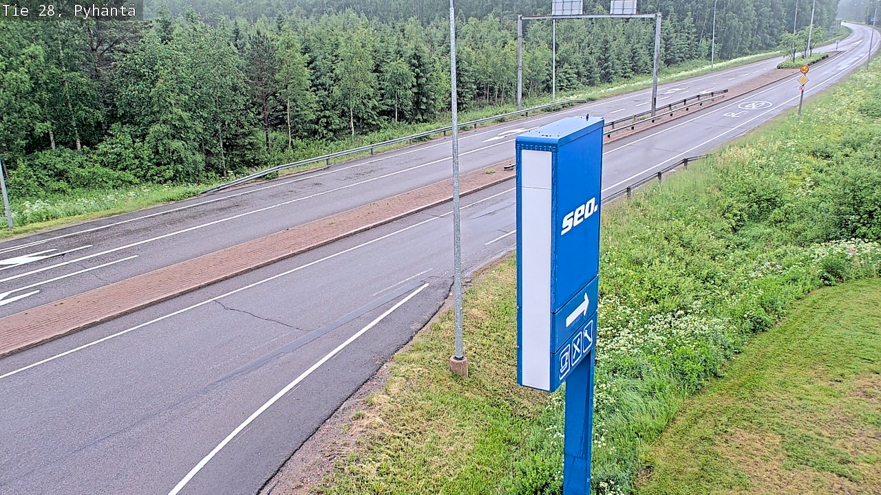 Kelikamerat Kuva Tie 28 Pyhäntä, Pyhäntä, Pohjois-Pohjanmaa