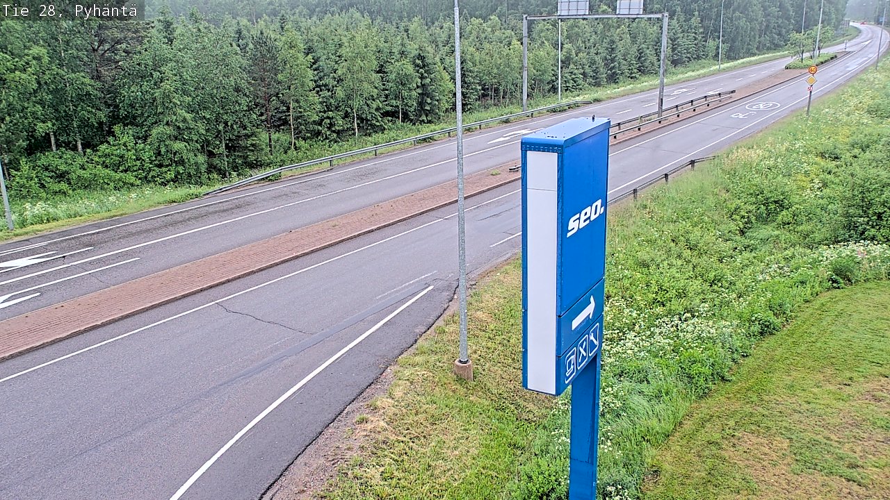 Kelikamerat Kuva Tie 28 Pyhäntä, Pyhäntä, Pohjois-Pohjanmaa