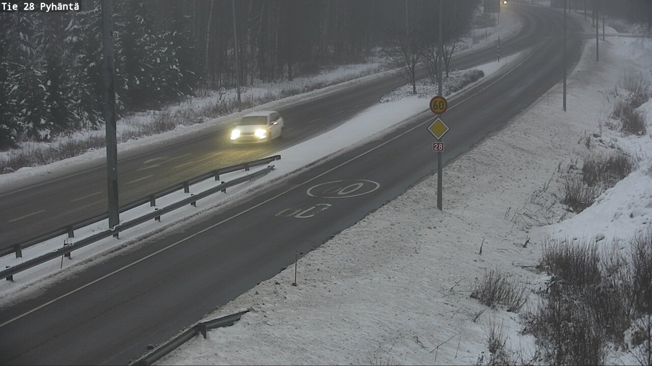 Weather Camera Image Road 28 Pyhäntä, Pyhäntä, Pohjois-Pohjanmaa