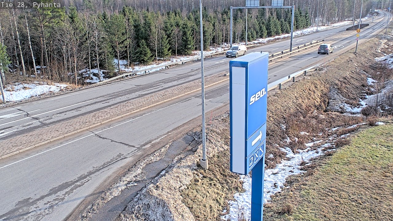 Kelikamerat Kuva Tie 28 Pyhäntä, Pyhäntä, Pohjois-Pohjanmaa