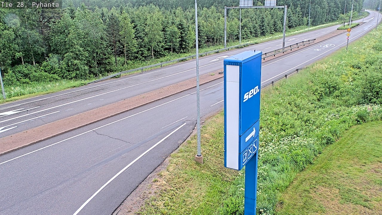 Kelikamerat Kuva Tie 28 Pyhäntä, Pyhäntä, Pohjois-Pohjanmaa