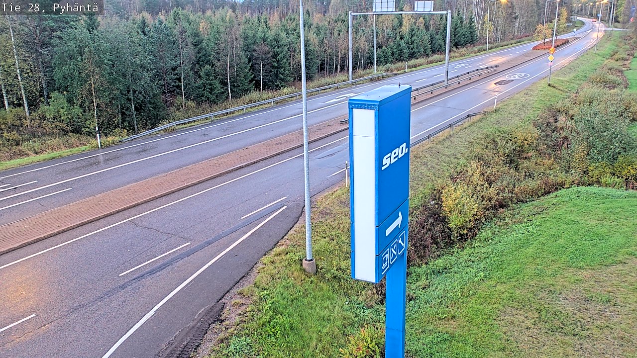 Kelikamerat Kuva Tie 28 Pyhäntä, Pyhäntä, Pohjois-Pohjanmaa