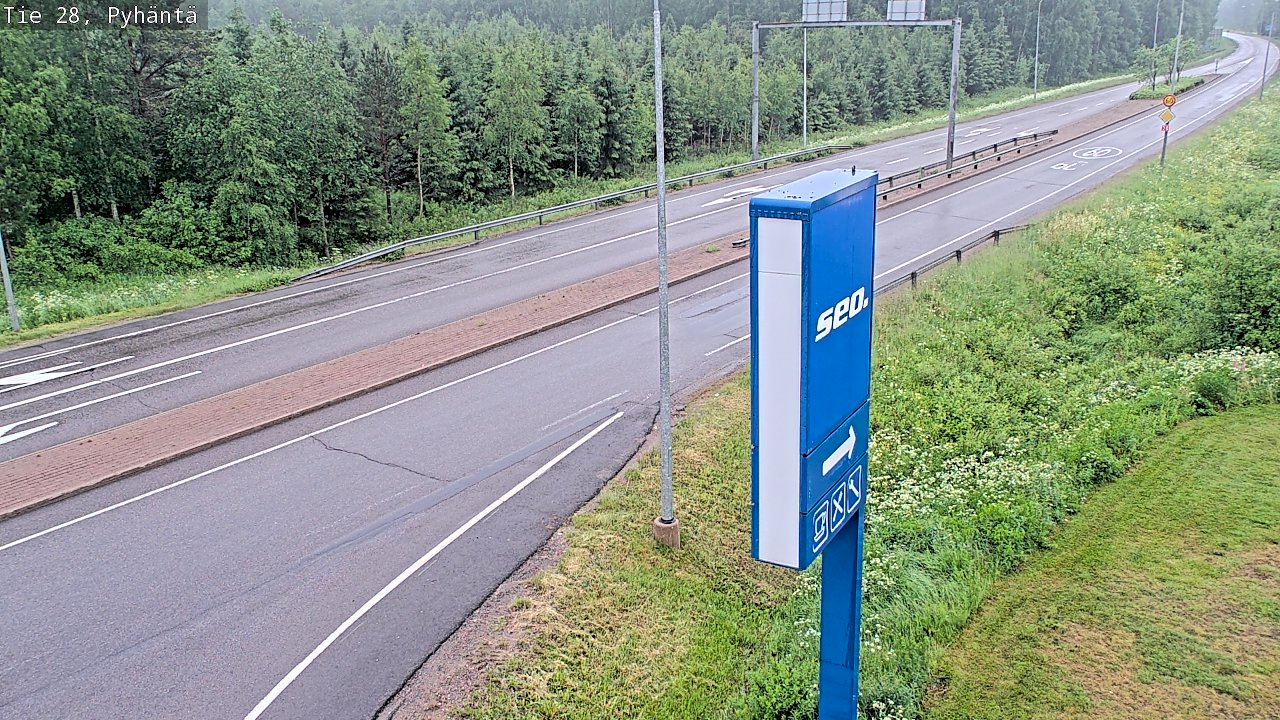 Kelikamerat Kuva Tie 28 Pyhäntä, Pyhäntä, Pohjois-Pohjanmaa