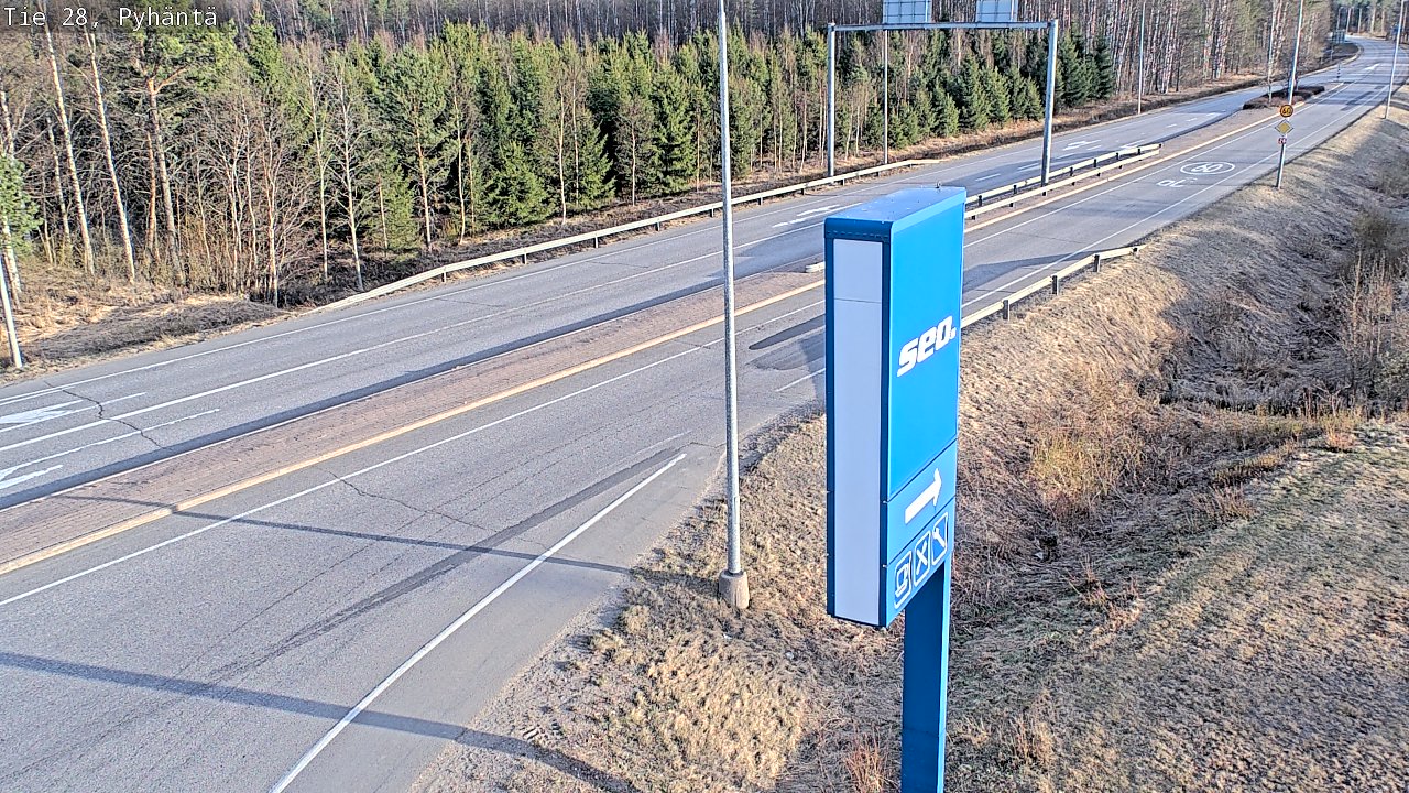 Kelikamerat Kuva Tie 28 Pyhäntä, Pyhäntä, Pohjois-Pohjanmaa