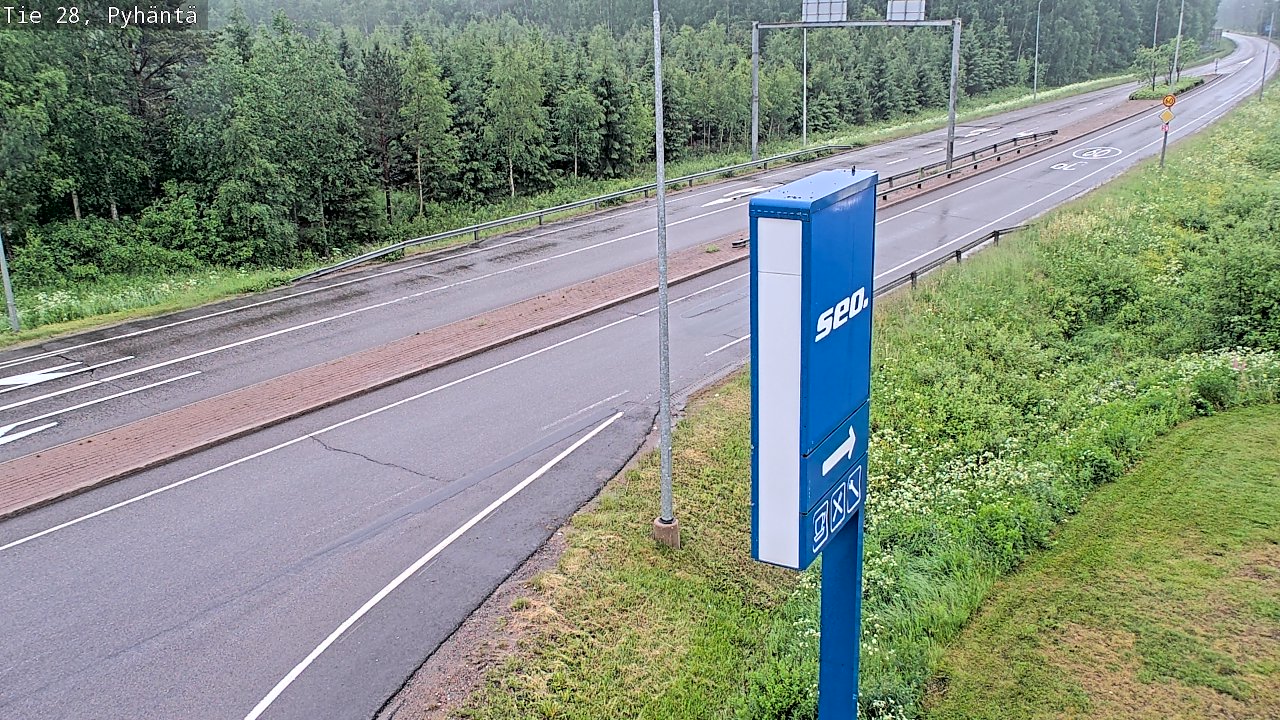 Kelikamerat Kuva Tie 28 Pyhäntä, Pyhäntä, Pohjois-Pohjanmaa