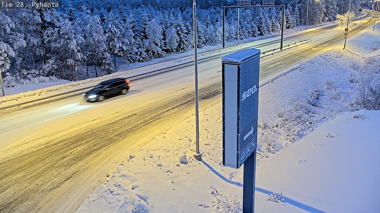 Kelikamerat Kuva Tie 28 Pyhäntä, Pyhäntä, Pohjois-Pohjanmaa