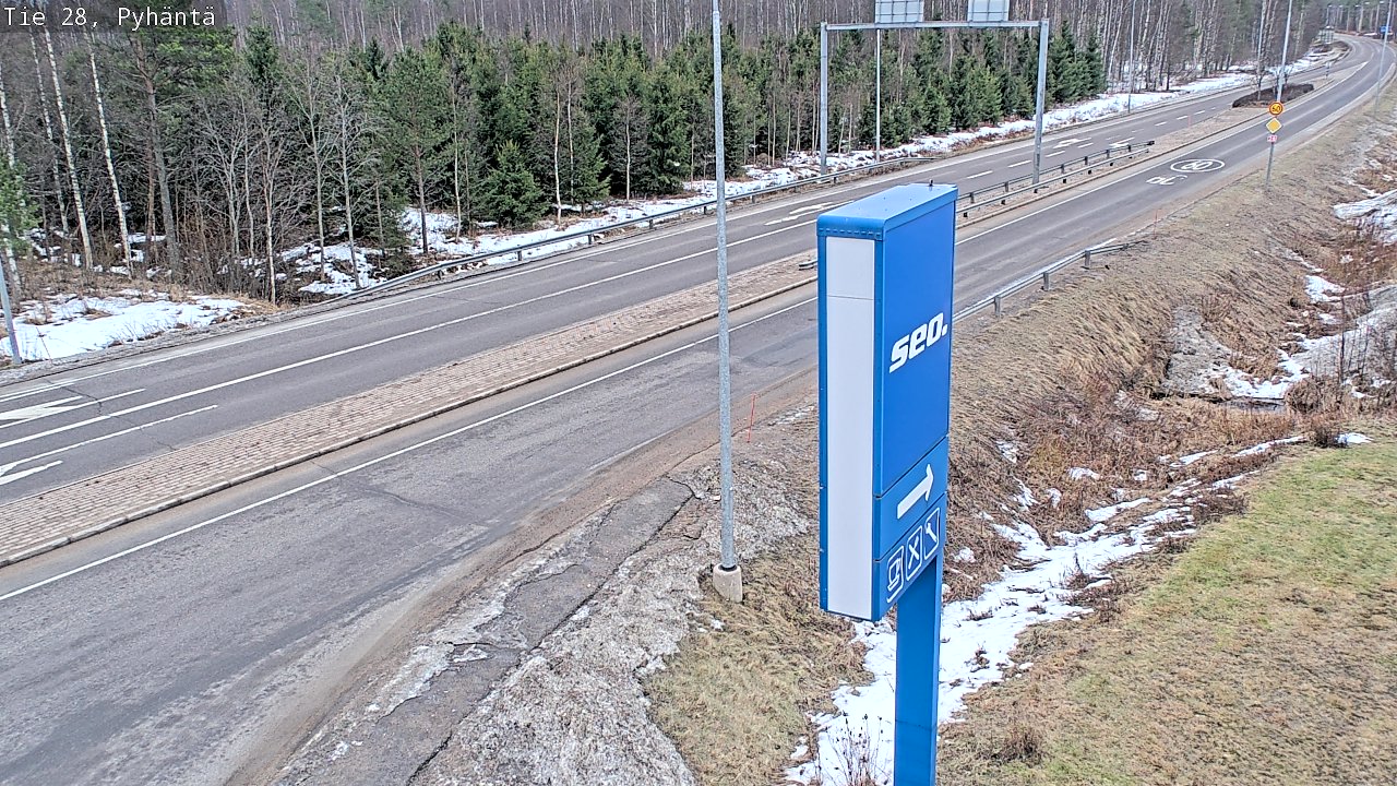 Kelikamerat Kuva Tie 28 Pyhäntä, Pyhäntä, Pohjois-Pohjanmaa