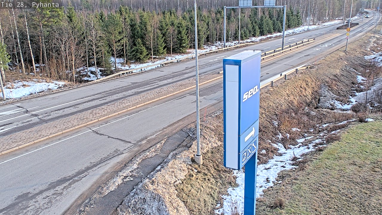 Kelikamerat Kuva Tie 28 Pyhäntä, Pyhäntä, Pohjois-Pohjanmaa