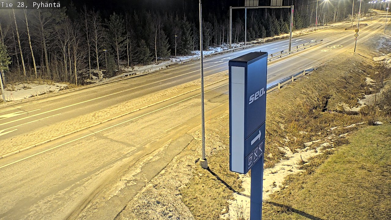 Kelikamerat Kuva Tie 28 Pyhäntä, Pyhäntä, Pohjois-Pohjanmaa