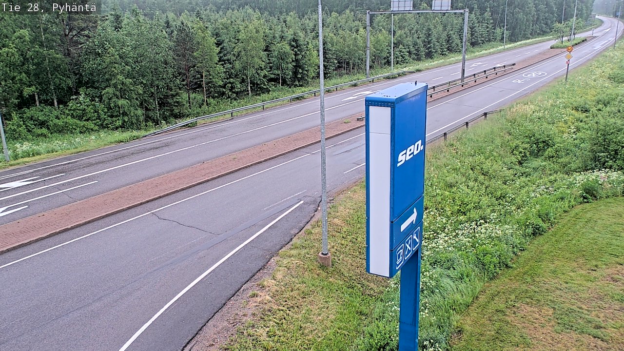 Kelikamerat Kuva Tie 28 Pyhäntä, Pyhäntä, Pohjois-Pohjanmaa