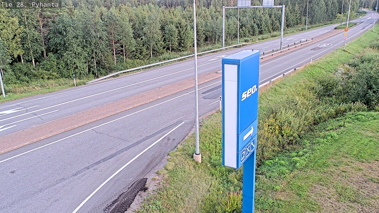 Kelikamerat Kuva Tie 28 Pyhäntä, Pyhäntä, Pohjois-Pohjanmaa