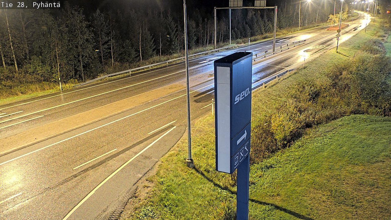 Kelikamerat Kuva Tie 28 Pyhäntä, Pyhäntä, Pohjois-Pohjanmaa
