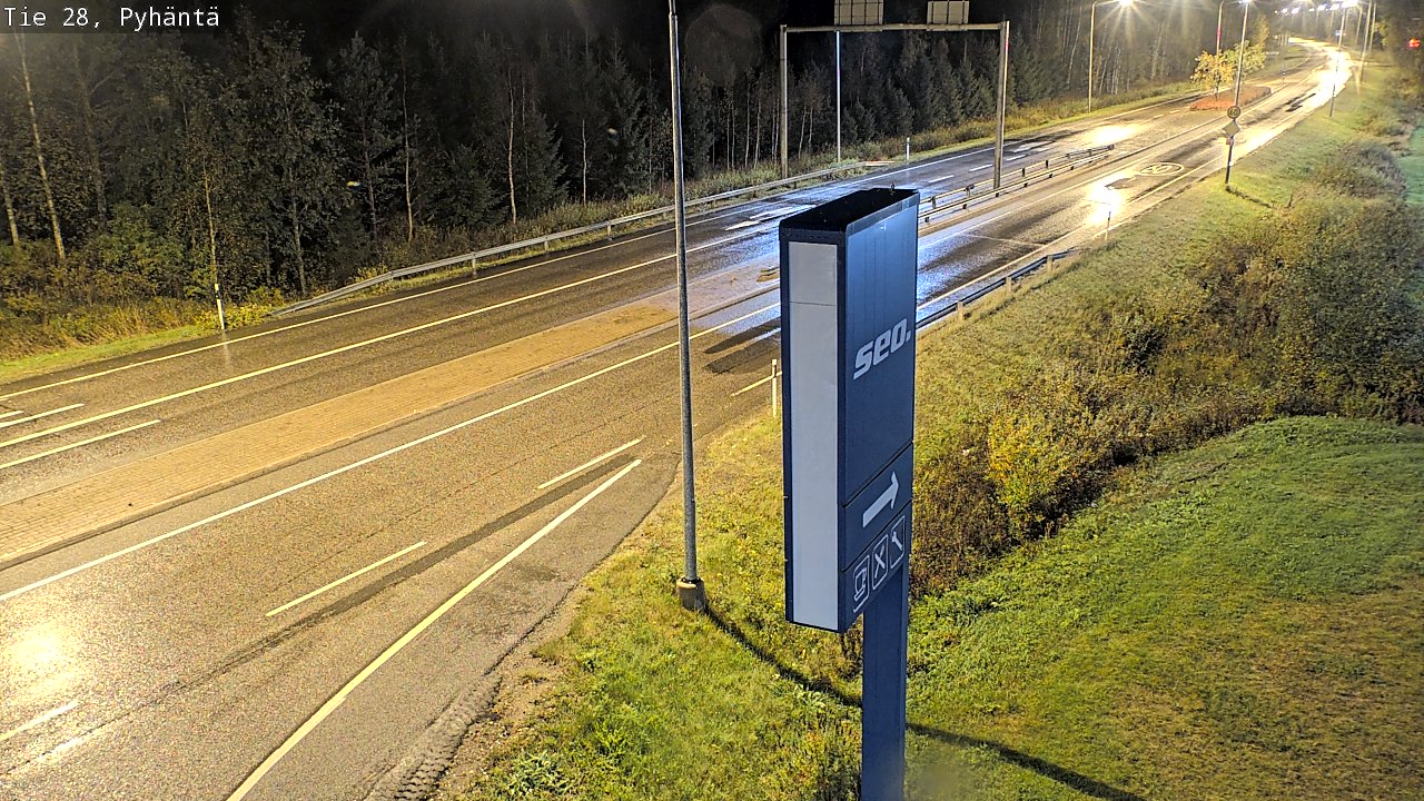 Kelikamerat Kuva Tie 28 Pyhäntä, Pyhäntä, Pohjois-Pohjanmaa