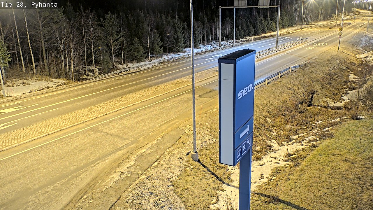 Kelikamerat Kuva Tie 28 Pyhäntä, Pyhäntä, Pohjois-Pohjanmaa