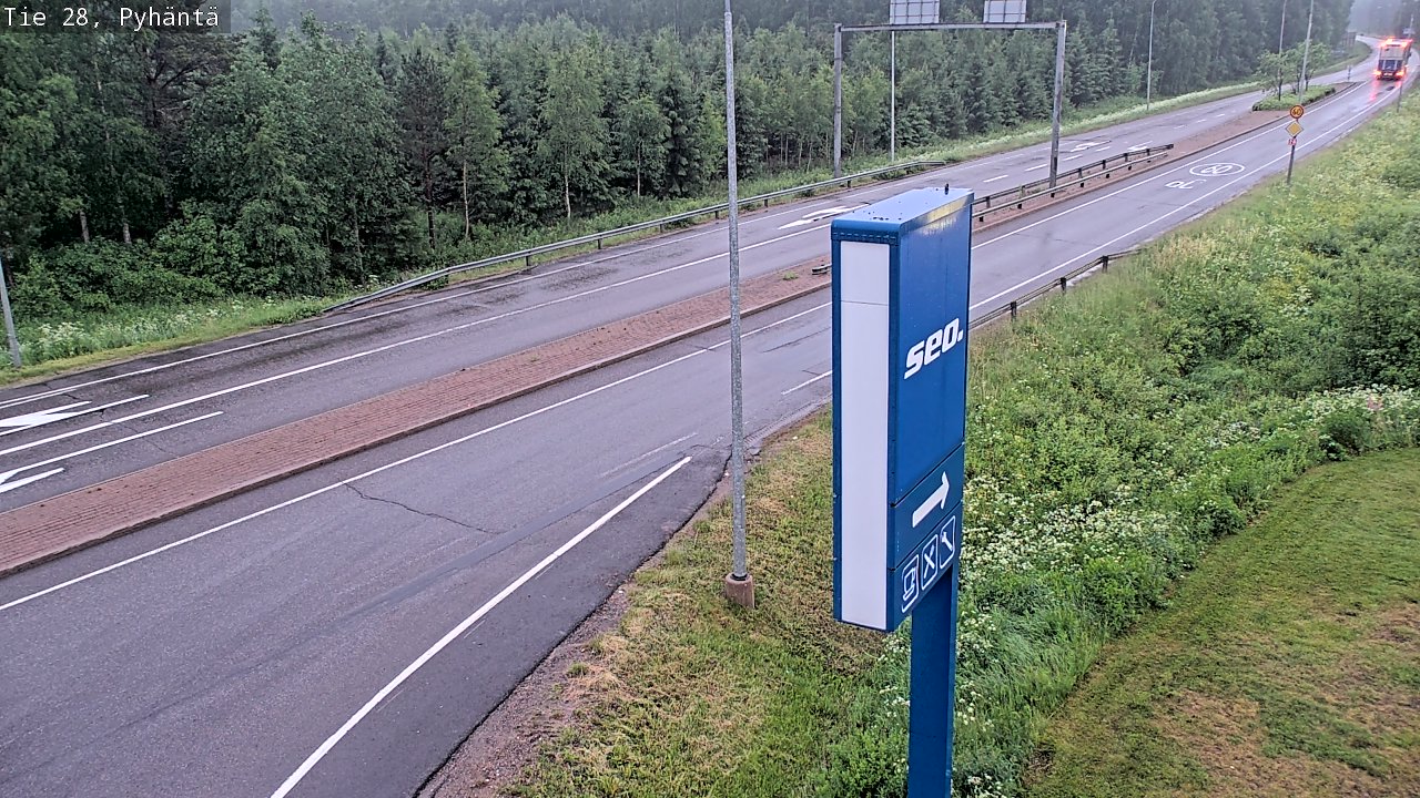 Kelikamerat Kuva Tie 28 Pyhäntä, Pyhäntä, Pohjois-Pohjanmaa