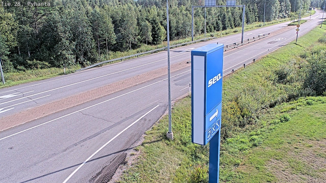 Kelikamerat Kuva Tie 28 Pyhäntä, Pyhäntä, Pohjois-Pohjanmaa