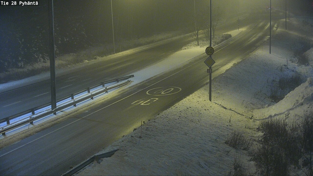 Weather Camera Image Road 28 Pyhäntä, Pyhäntä, Pohjois-Pohjanmaa