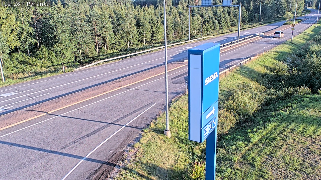 Kelikamerat Kuva Tie 28 Pyhäntä, Pyhäntä, Pohjois-Pohjanmaa