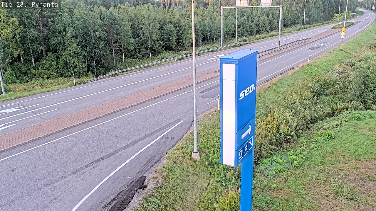 Kelikamerat Kuva Tie 28 Pyhäntä, Pyhäntä, Pohjois-Pohjanmaa