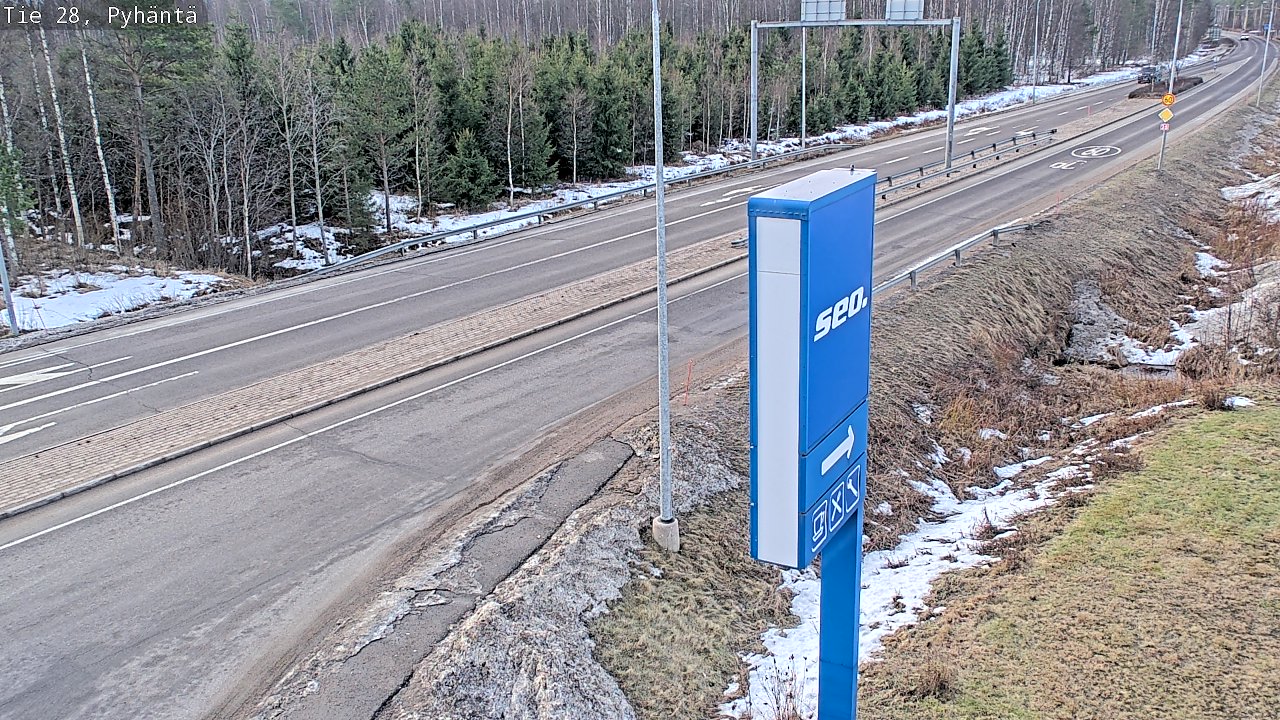 Kelikamerat Kuva Tie 28 Pyhäntä, Pyhäntä, Pohjois-Pohjanmaa