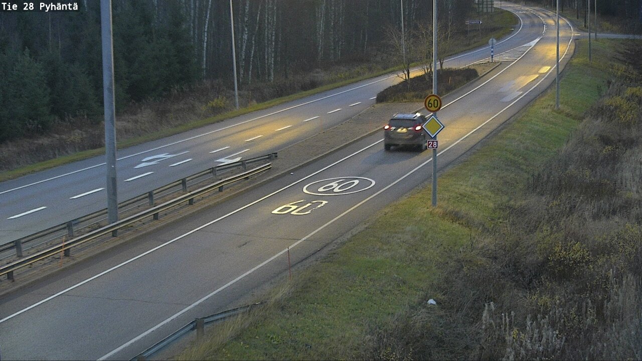 Kelikamerat Kuva Tie 28 Pyhäntä, Pyhäntä, Pohjois-Pohjanmaa
