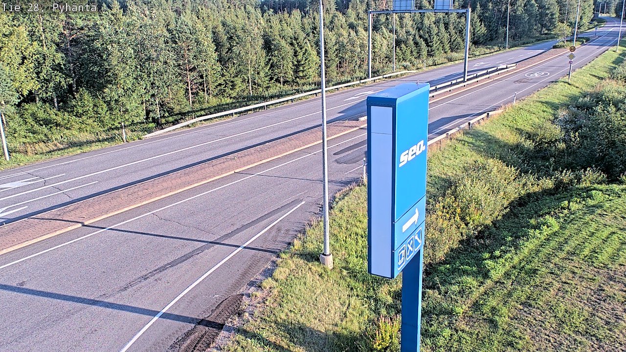 Kelikamerat Kuva Tie 28 Pyhäntä, Pyhäntä, Pohjois-Pohjanmaa