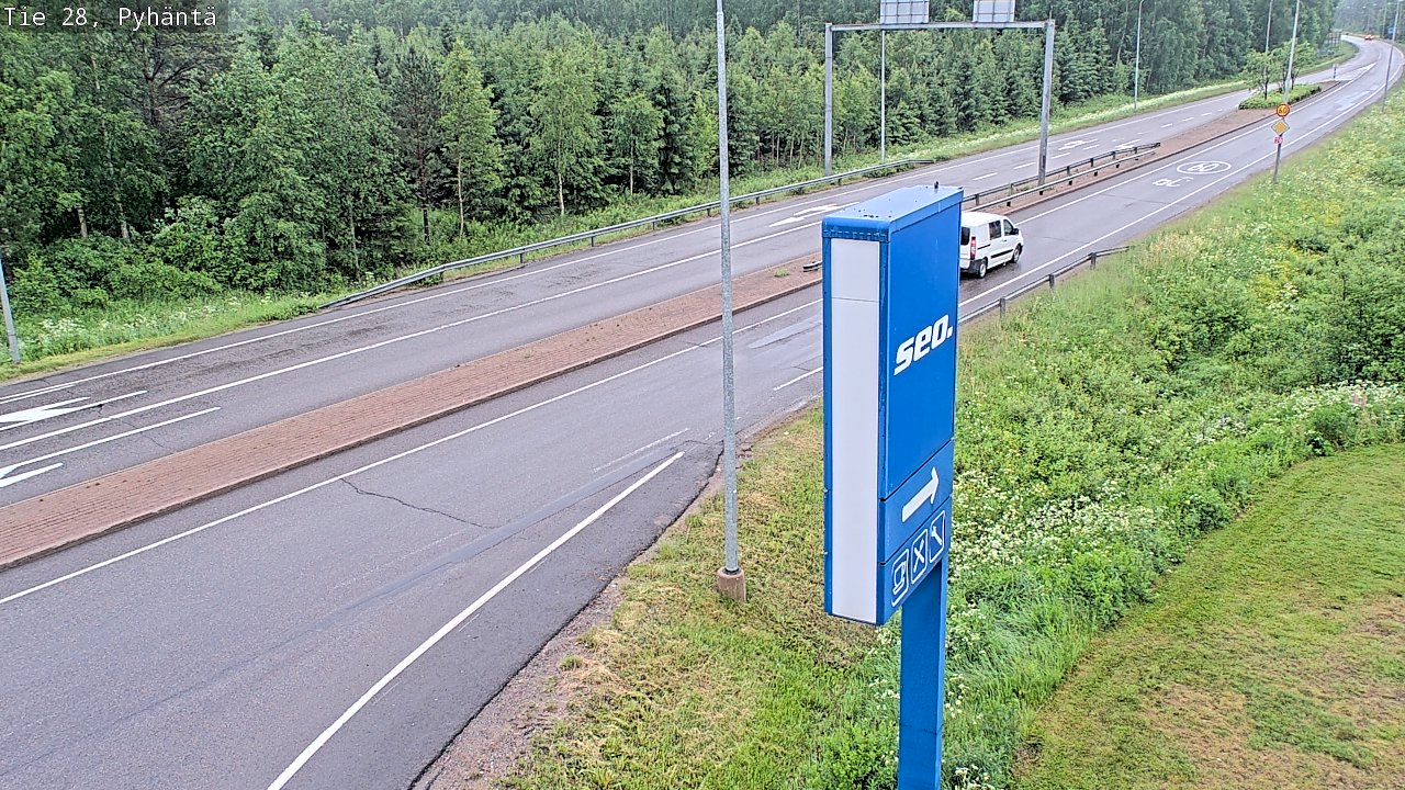 Kelikamerat Kuva Tie 28 Pyhäntä, Pyhäntä, Pohjois-Pohjanmaa