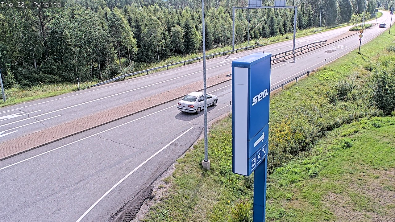 Kelikamerat Kuva Tie 28 Pyhäntä, Pyhäntä, Pohjois-Pohjanmaa
