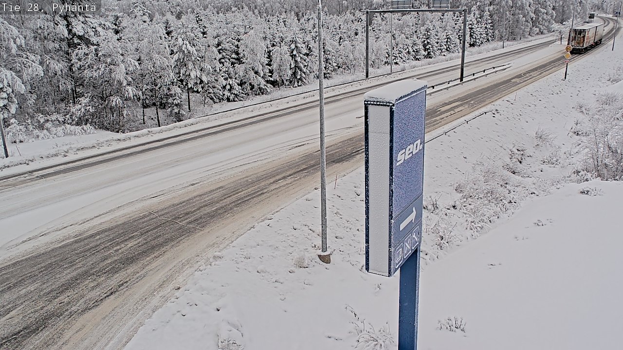 Kelikamerat Kuva Tie 28 Pyhäntä, Pyhäntä, Pohjois-Pohjanmaa