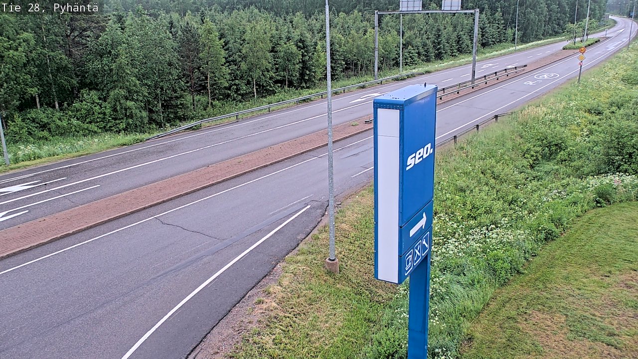 Kelikamerat Kuva Tie 28 Pyhäntä, Pyhäntä, Pohjois-Pohjanmaa