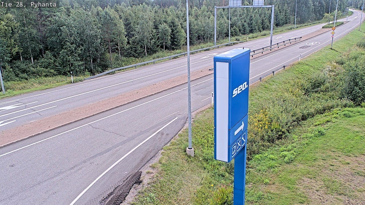 Kelikamerat Kuva Tie 28 Pyhäntä, Pyhäntä, Pohjois-Pohjanmaa