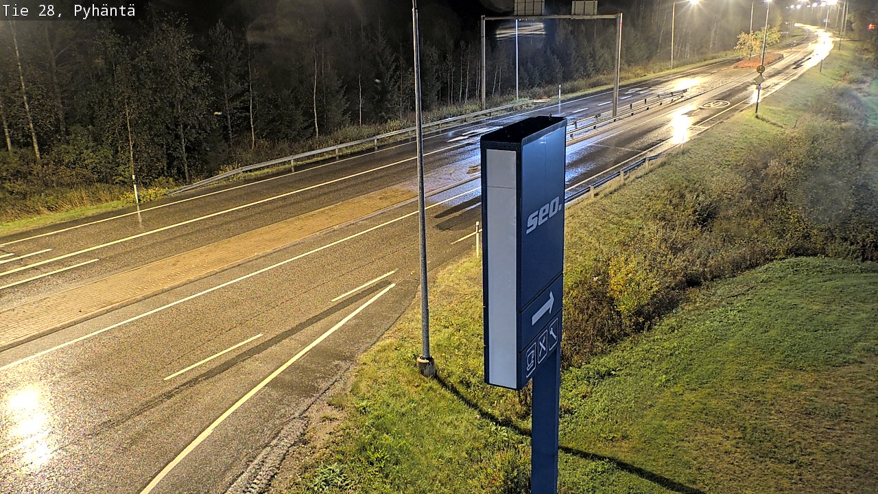 Kelikamerat Kuva Tie 28 Pyhäntä, Pyhäntä, Pohjois-Pohjanmaa
