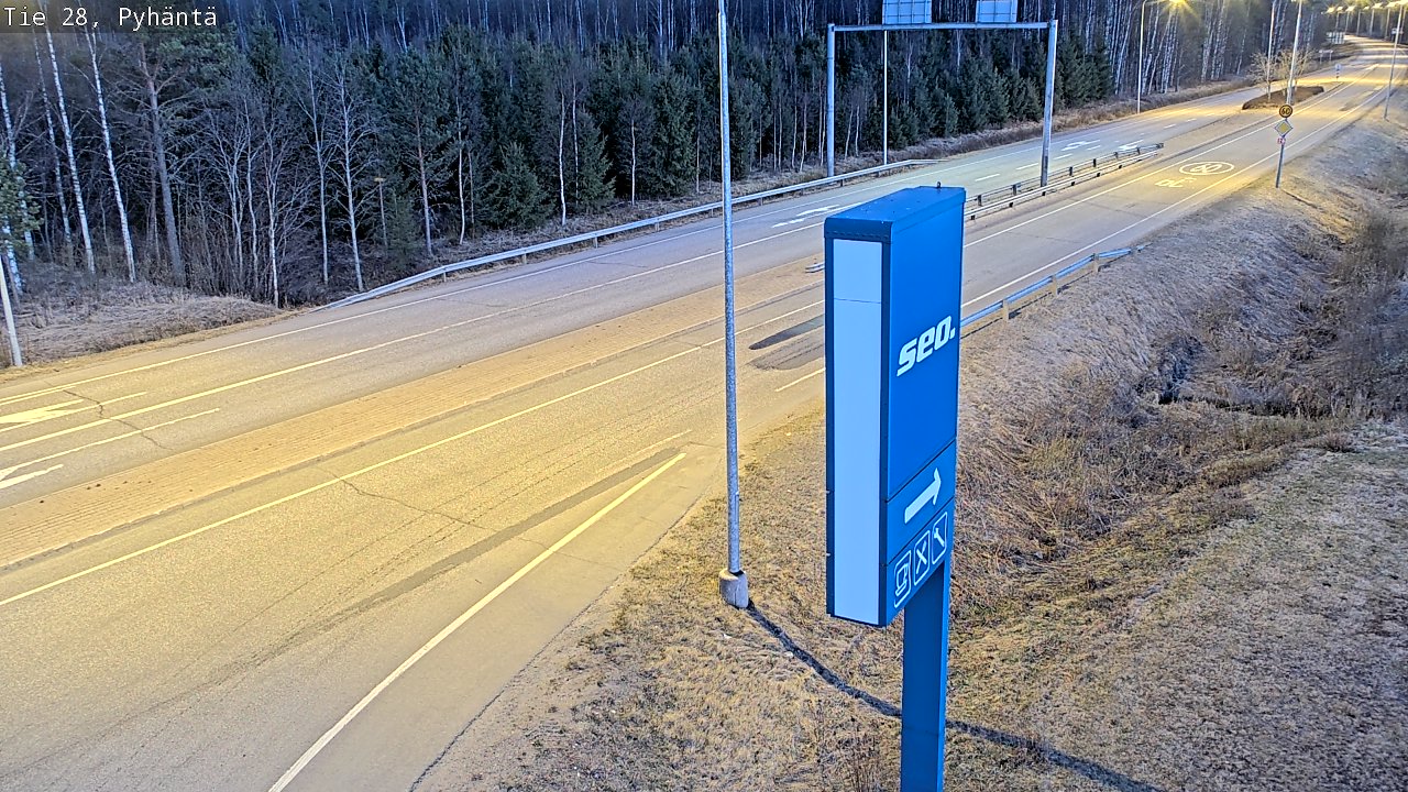 Kelikamerat Kuva Tie 28 Pyhäntä, Pyhäntä, Pohjois-Pohjanmaa