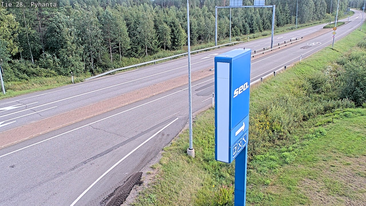 Kelikamerat Kuva Tie 28 Pyhäntä, Pyhäntä, Pohjois-Pohjanmaa