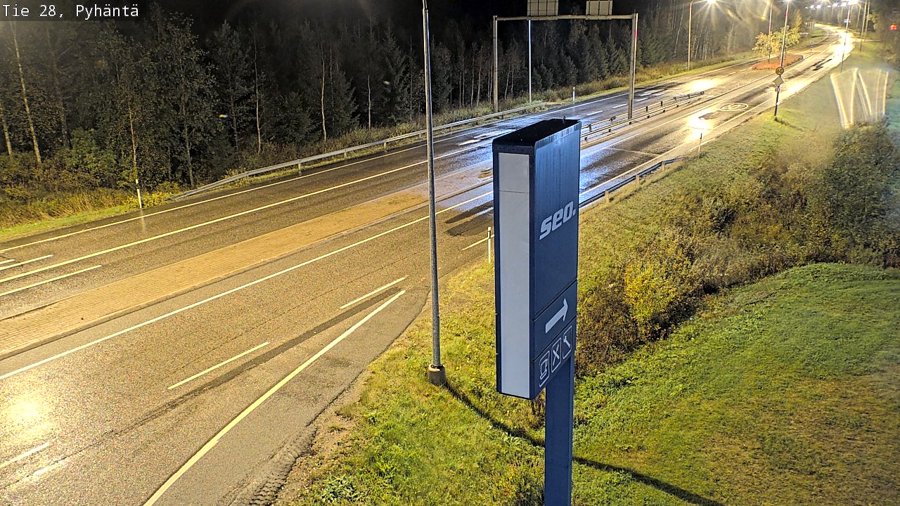 Kelikamerat Kuva Tie 28 Pyhäntä, Pyhäntä, Pohjois-Pohjanmaa