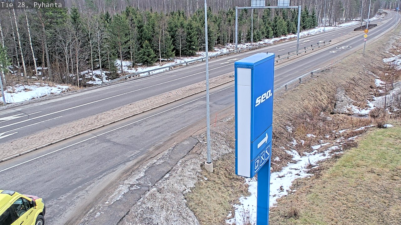 Kelikamerat Kuva Tie 28 Pyhäntä, Pyhäntä, Pohjois-Pohjanmaa