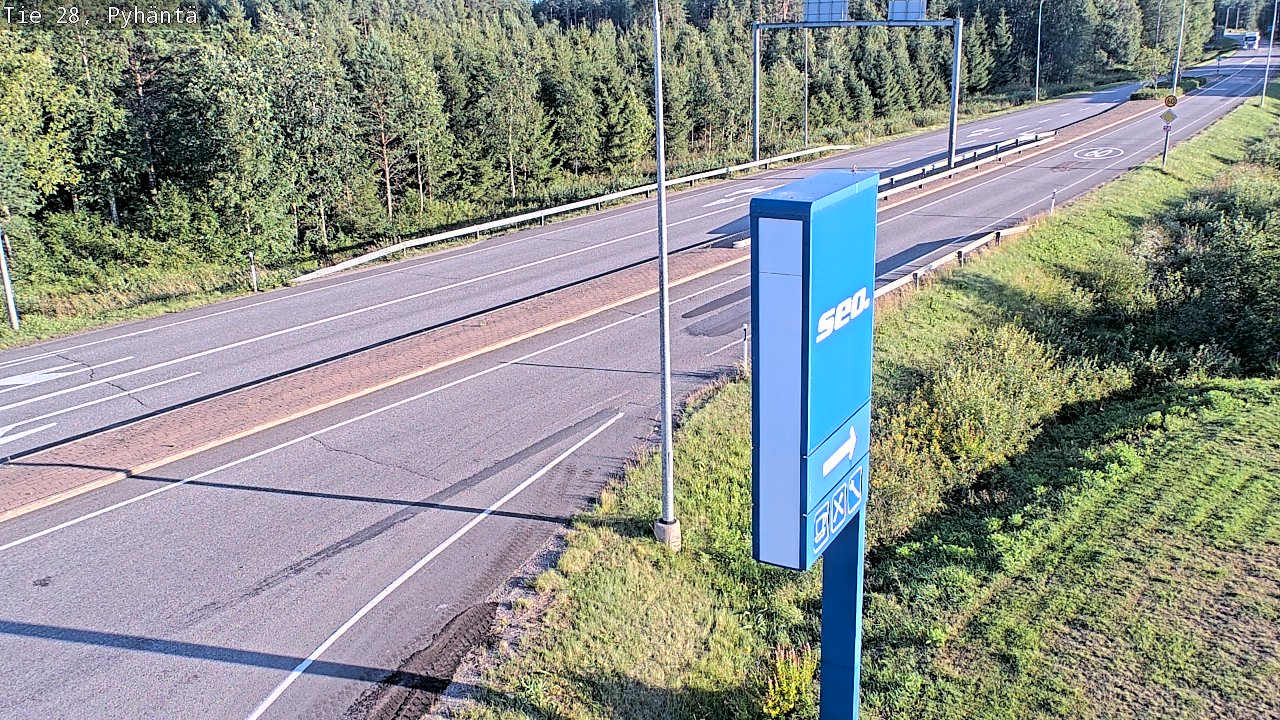 Kelikamerat Kuva Tie 28 Pyhäntä, Pyhäntä, Pohjois-Pohjanmaa