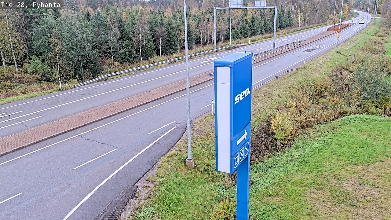 Kelikamerat Kuva Tie 28 Pyhäntä, Pyhäntä, Pohjois-Pohjanmaa
